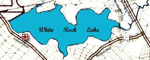 Lake Map Showing Location of Arboretum