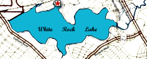 Lake Map Showing Location of Lily Pad Bay