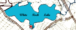 Lake Map Showing Location of CCC Statue