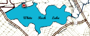 Lake Map Showing Location of Boathouse