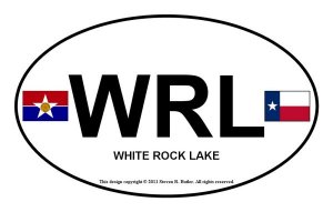 White Rock Lake oval sticker