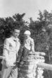 Ray Butler and son Steven, Flag Pole Hill, Easter Sunday 1952 or 1953